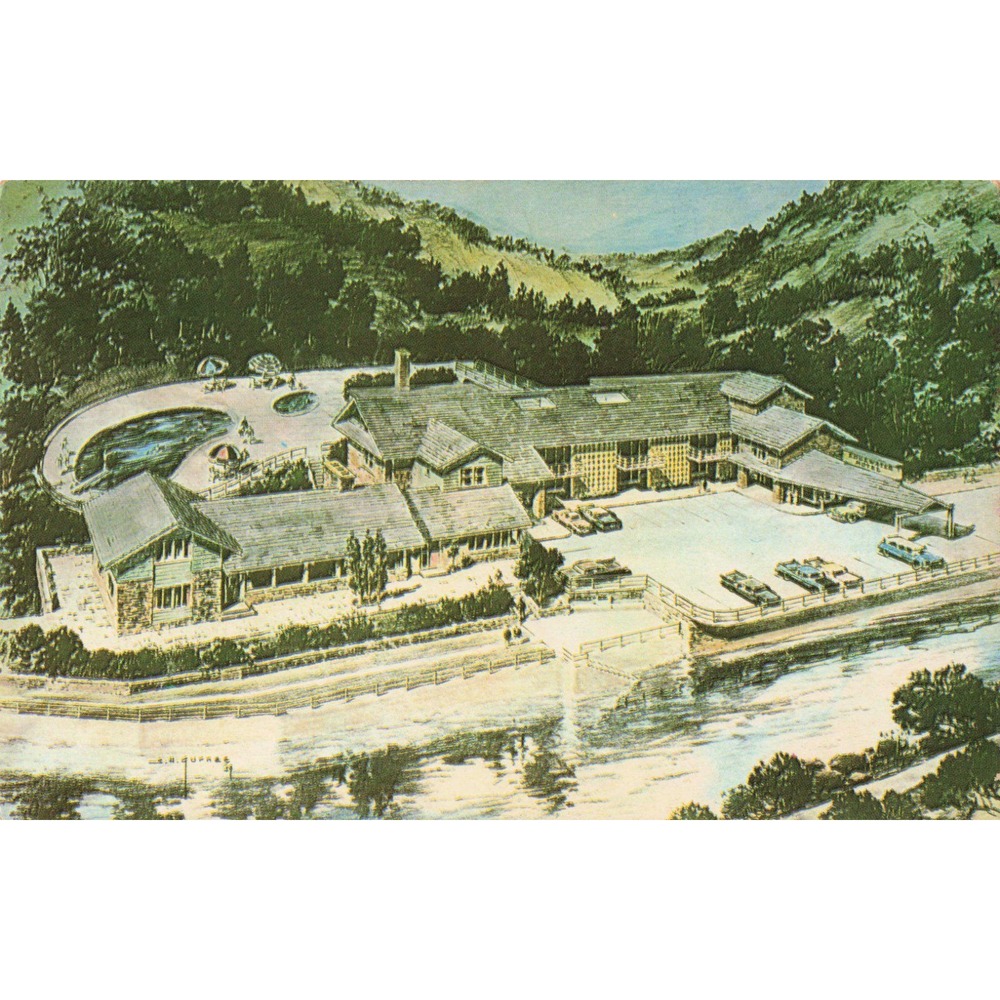 Vintage Edgewater Motel Gatlinburg TN Postcard 1964 Postmark Lincoln Stamp